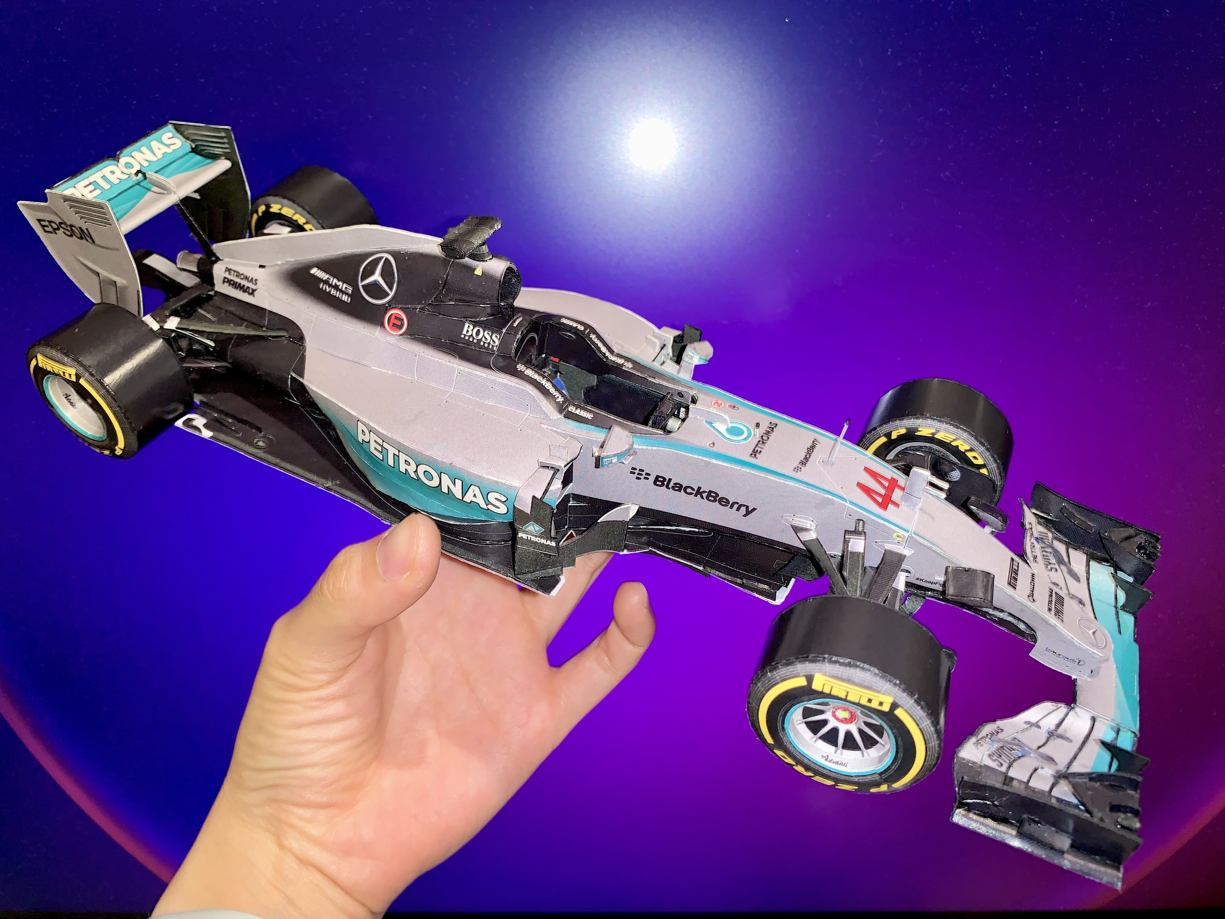 Mercedes W06 Papercraft Model project image
